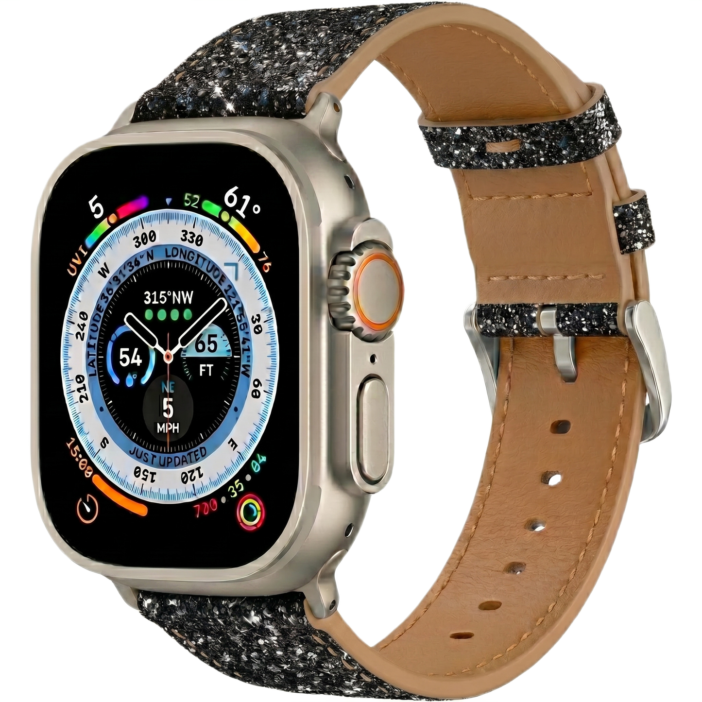Glitter Watch Band with Buckle MD-10