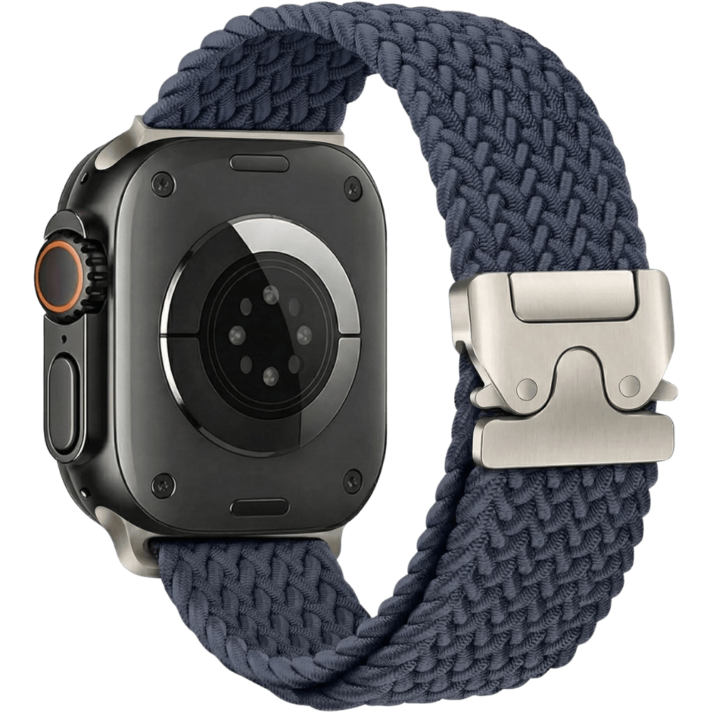 Braided Nylon Apple Watch Band with Metal Buckle MD-28