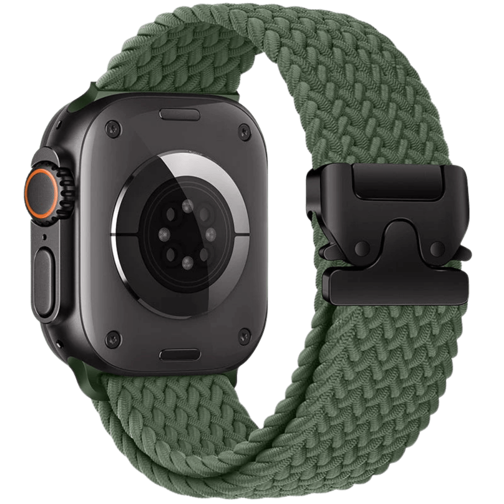Braided Nylon Apple Watch Band with Metal Buckle MD-28