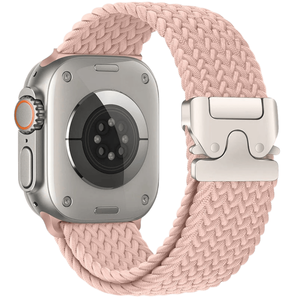 Braided Nylon Apple Watch Band with Metal Buckle MD-28