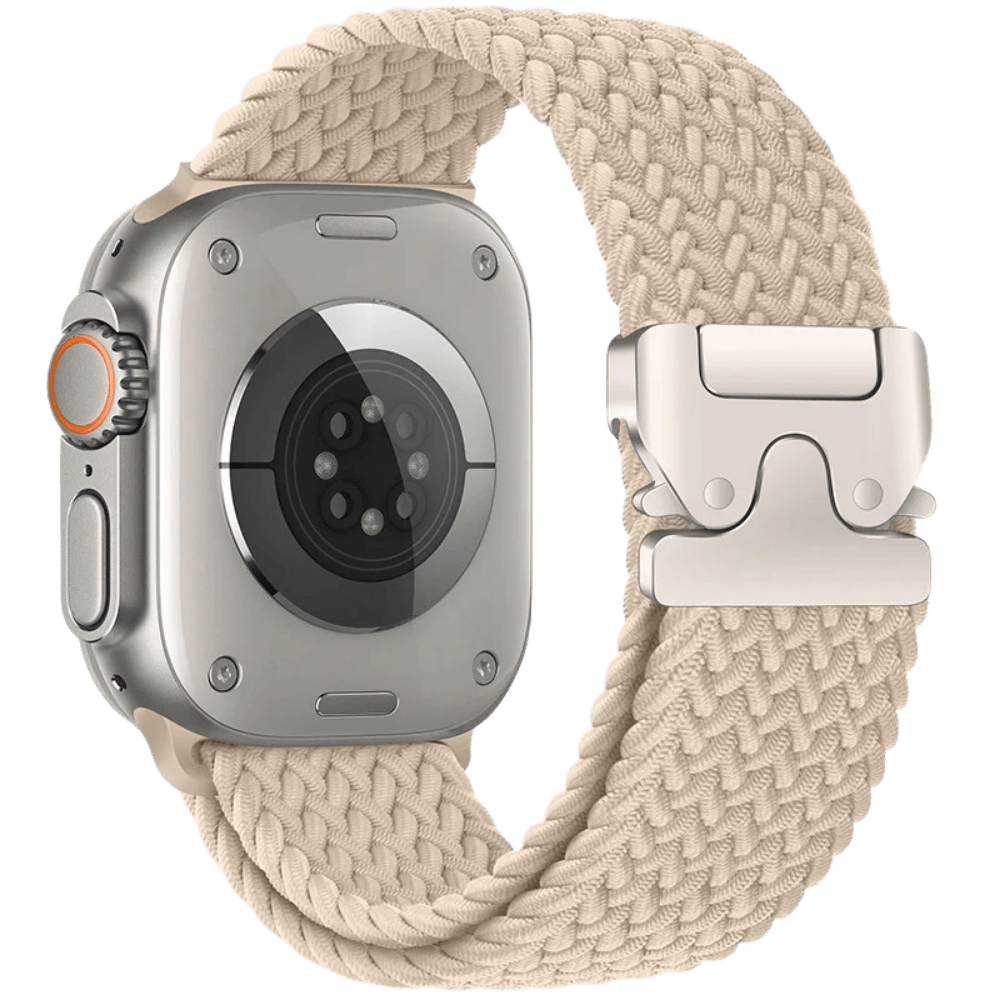 Braided Nylon Apple Watch Band with Metal Buckle MD-28