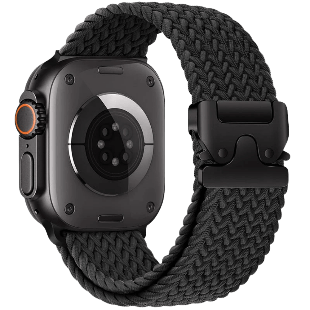 Braided Nylon Apple Watch Band with Metal Buckle MD-28