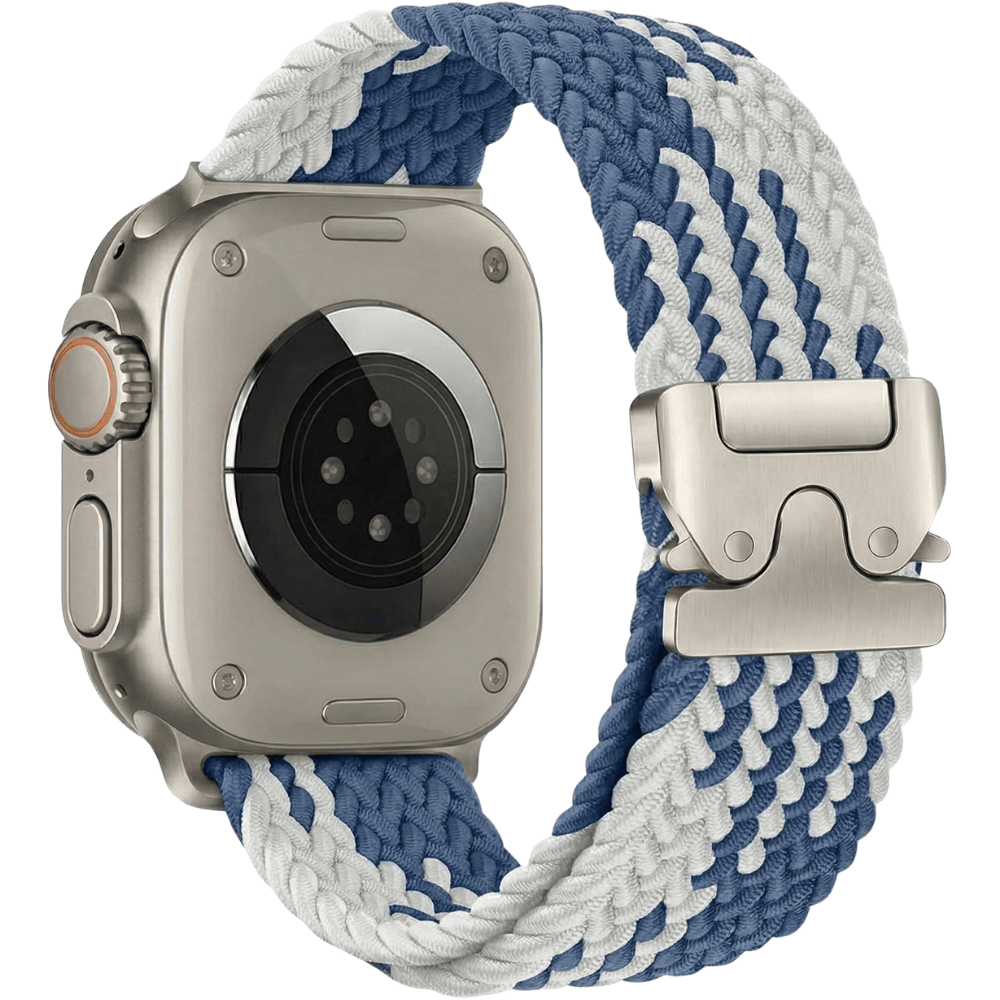Braided Nylon Apple Watch Band with Metal Buckle MD-28