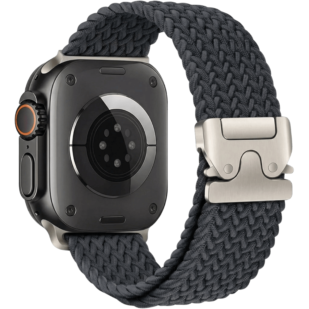 Braided Nylon Apple Watch Band with Metal Buckle MD-28