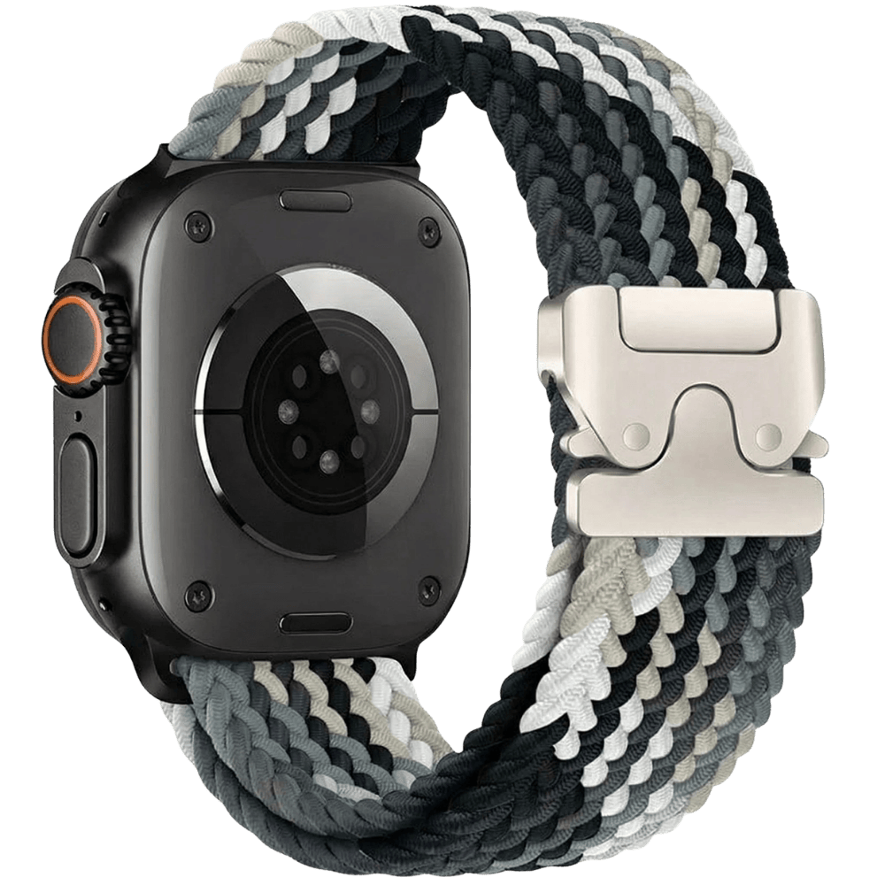 Braided Nylon Apple Watch Band with Metal Buckle MD-28