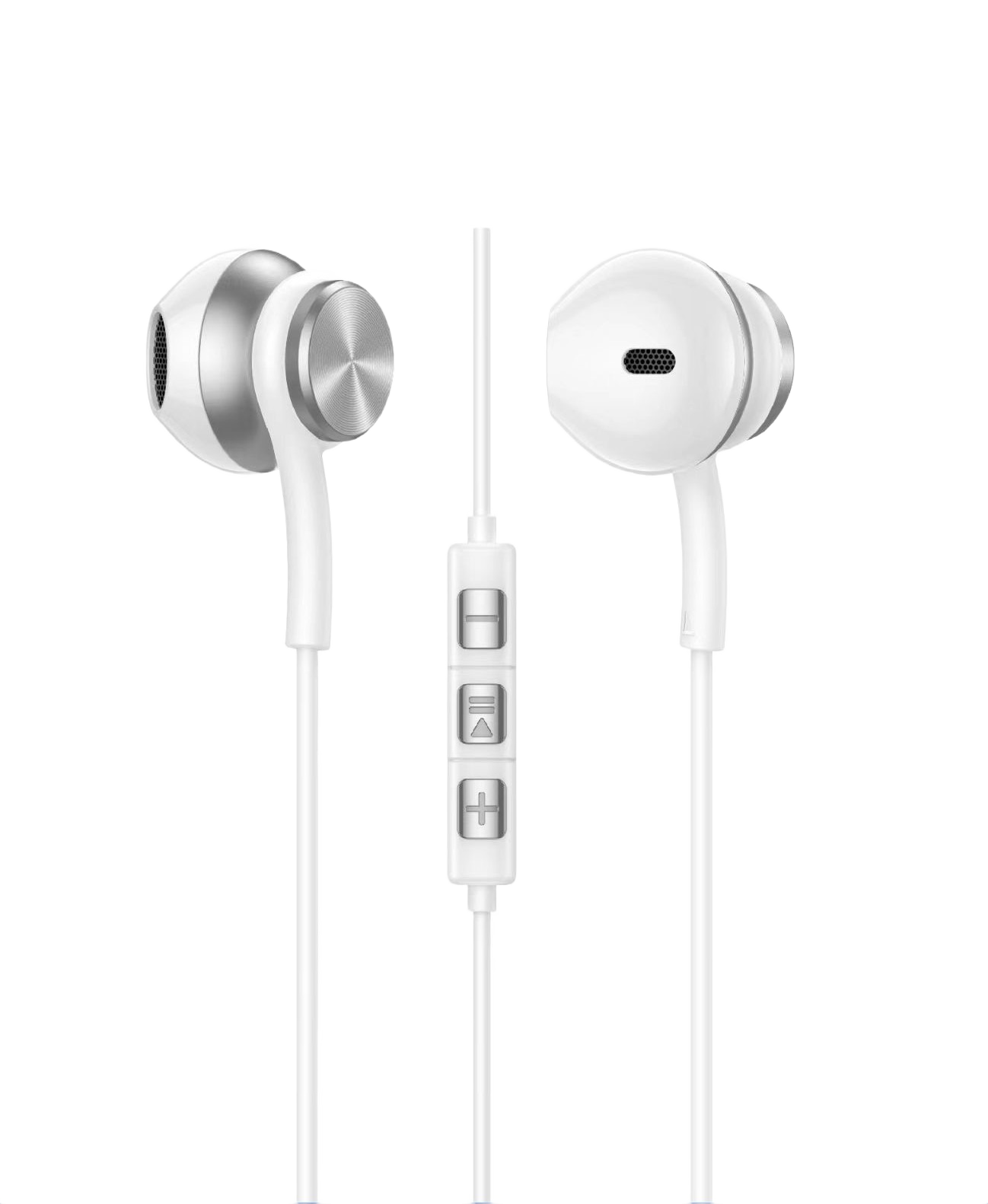 Wired In-Ear Earphones with Built-In Mic 022202