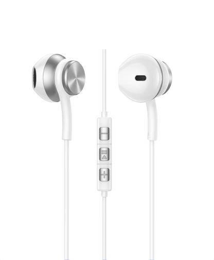 Wired In-Ear Earphones with Built-In Mic 022202