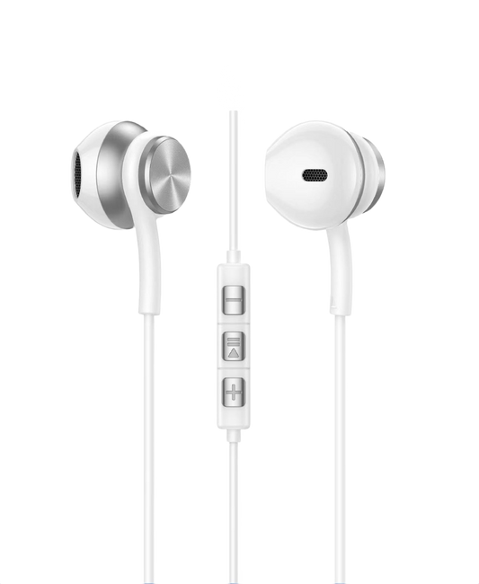 Wired In-Ear Earphones with Built-In Mic 022202