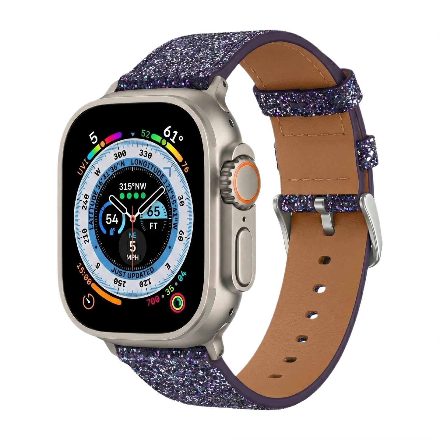 Glitter Watch Band with Buckle MD-10