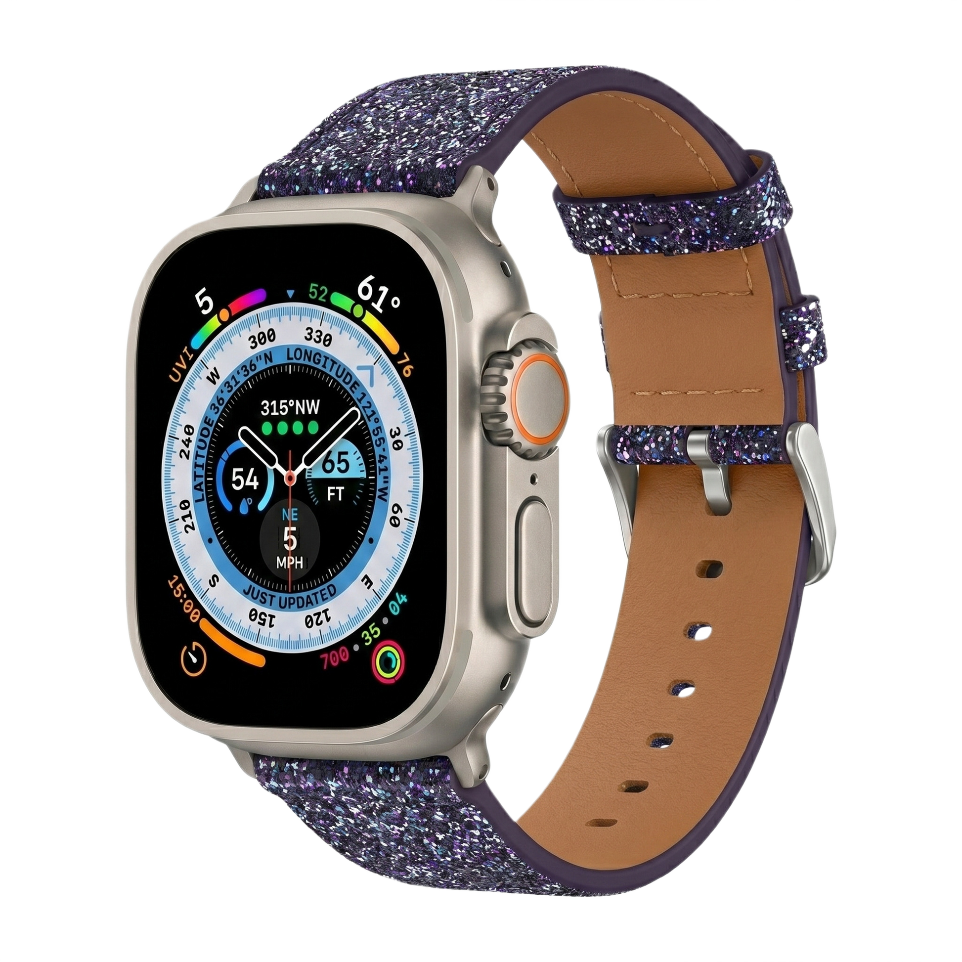 Glitter Watch Band with Buckle MD-10