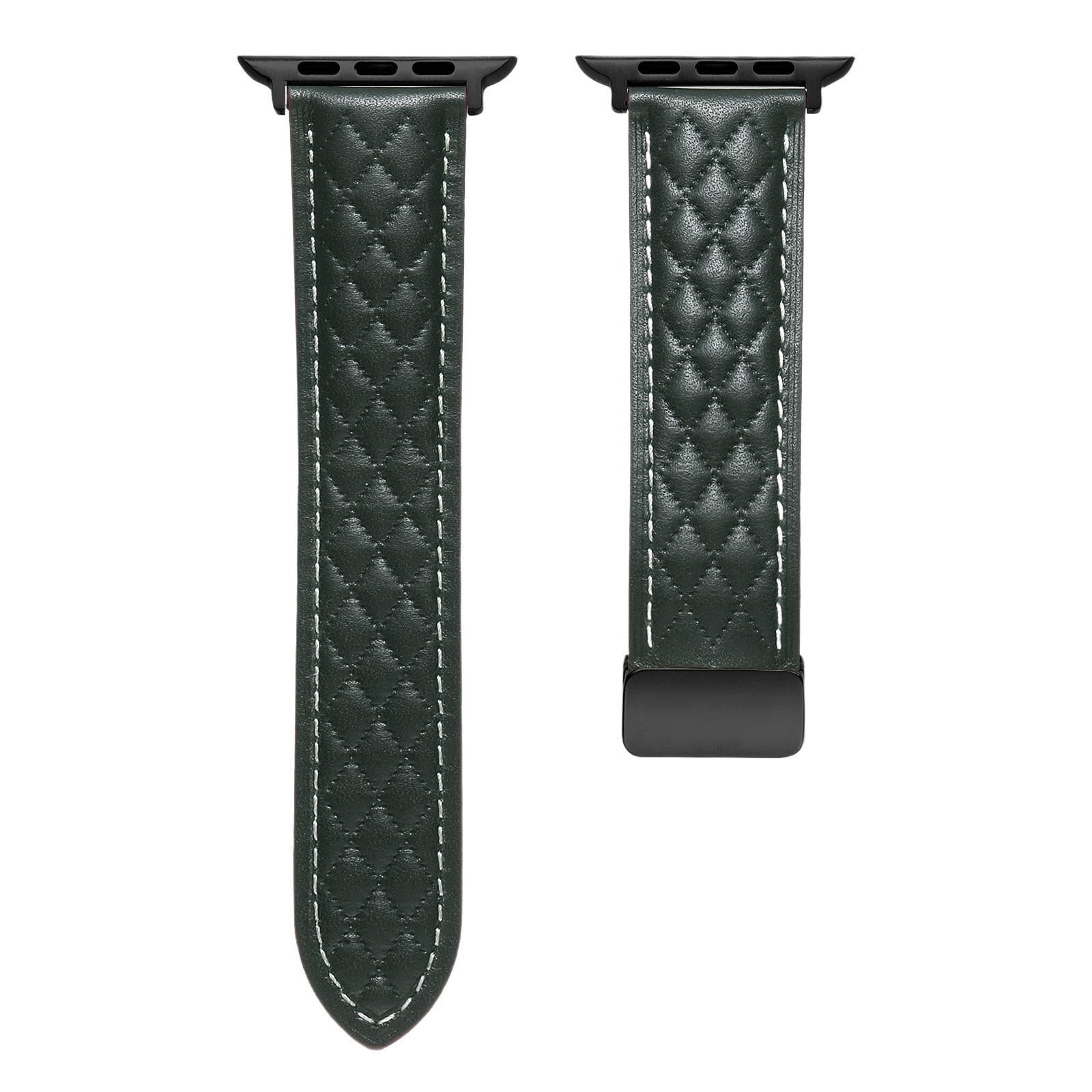 MOMO textured leather watch band MD-09 with detailed stitching and smooth finish, designed for wristwatch accessories.