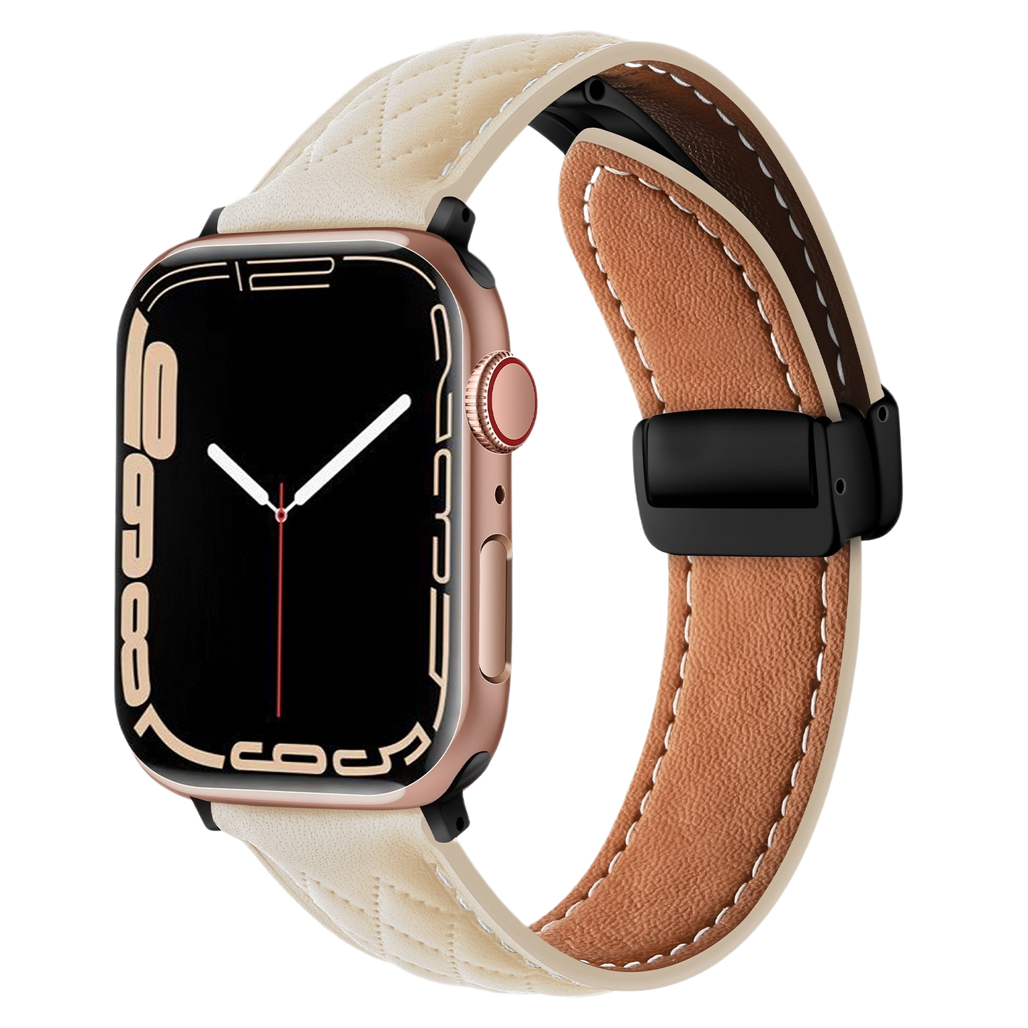 Textured Leather Watch Band MD-09