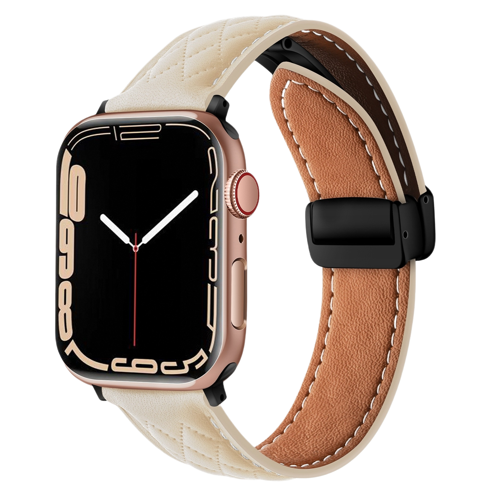 Textured Leather Watch Band MD-09