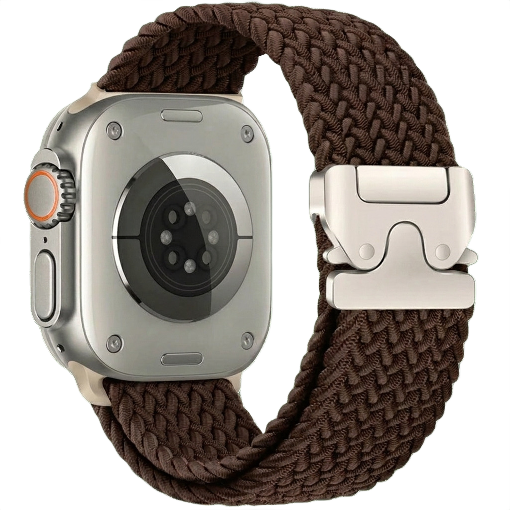 Braided Nylon Apple Watch Band with Metal Buckle MD-28