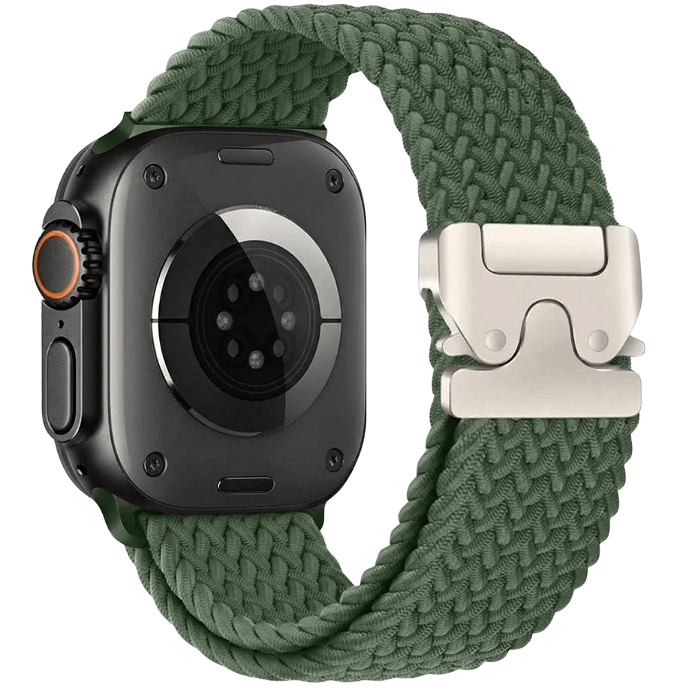 Braided Nylon Apple Watch Band with Metal Buckle MD-28