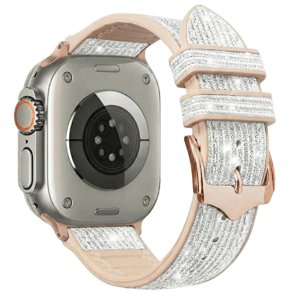 Glitter Leather Apple Watch Band MD-33