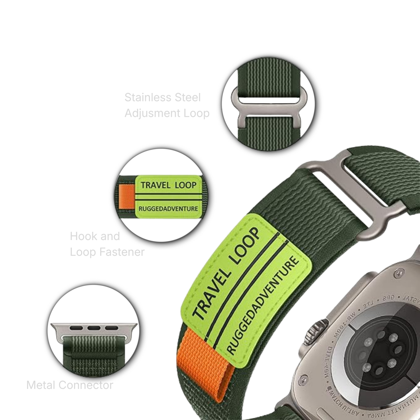 Travel Loop Nylon Apple Watch Band MD-11