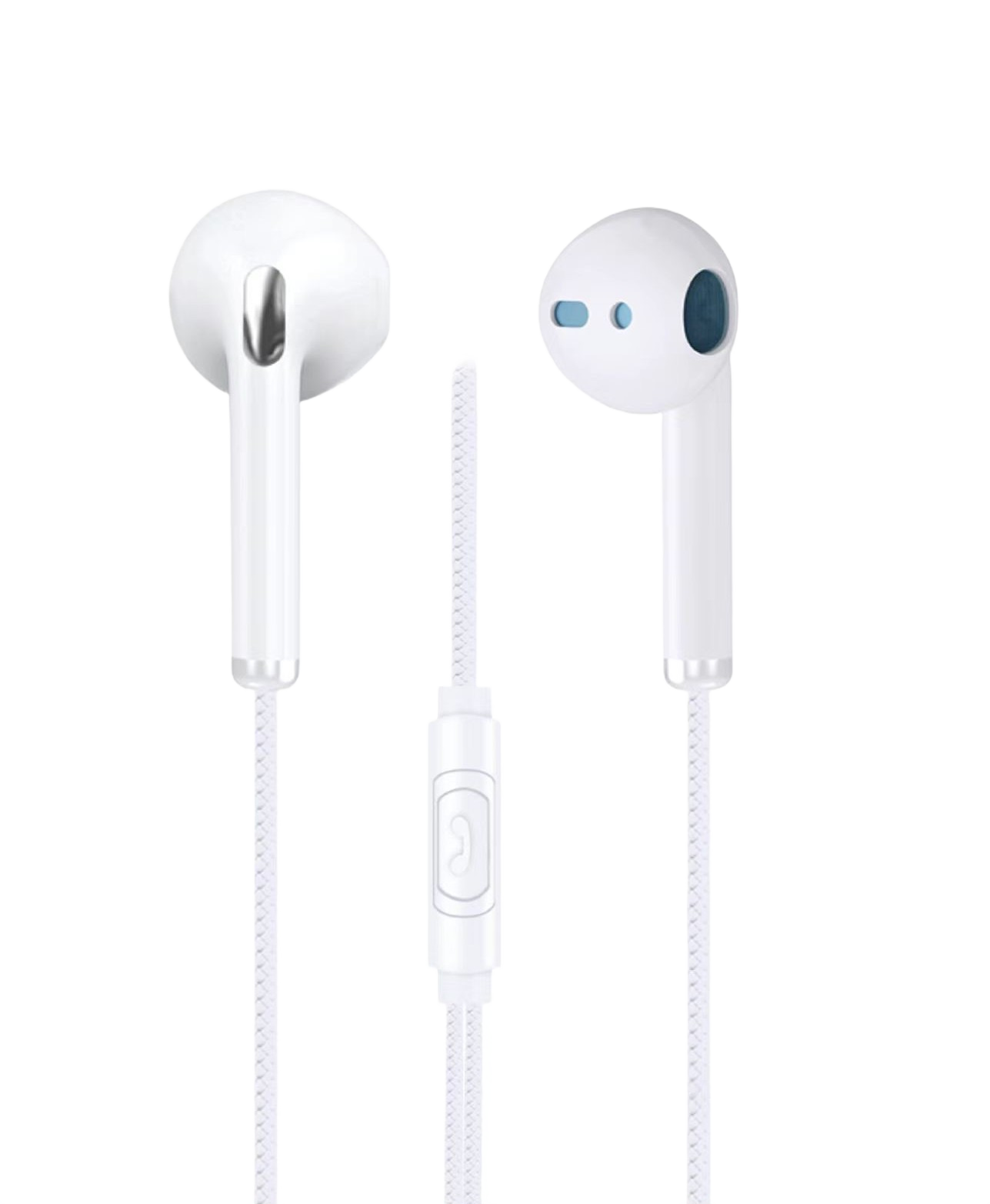 Wired Earphones with Braided Cable & Mic 022208