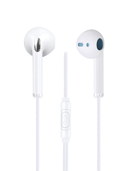 Wired Earphones with Braided Cable & Mic 022208