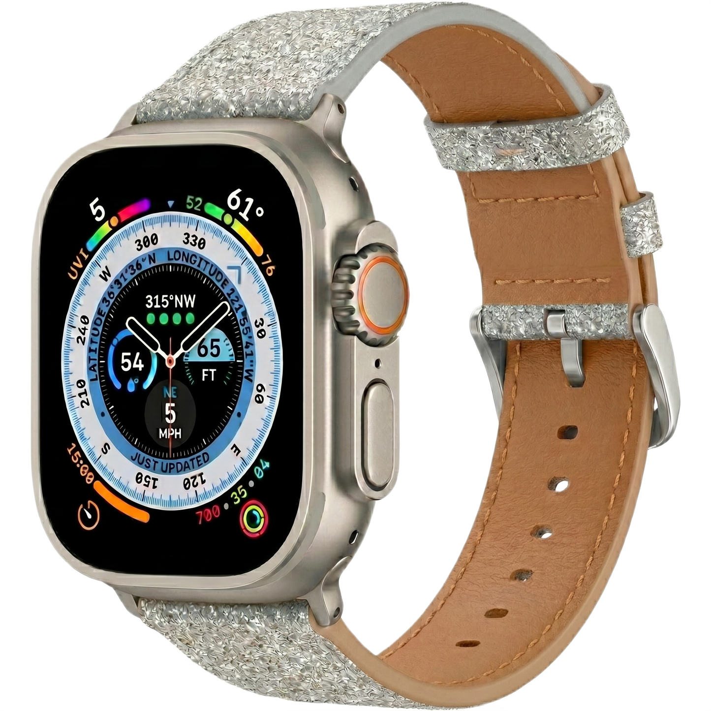 Glitter Watch Band with Buckle MD-10