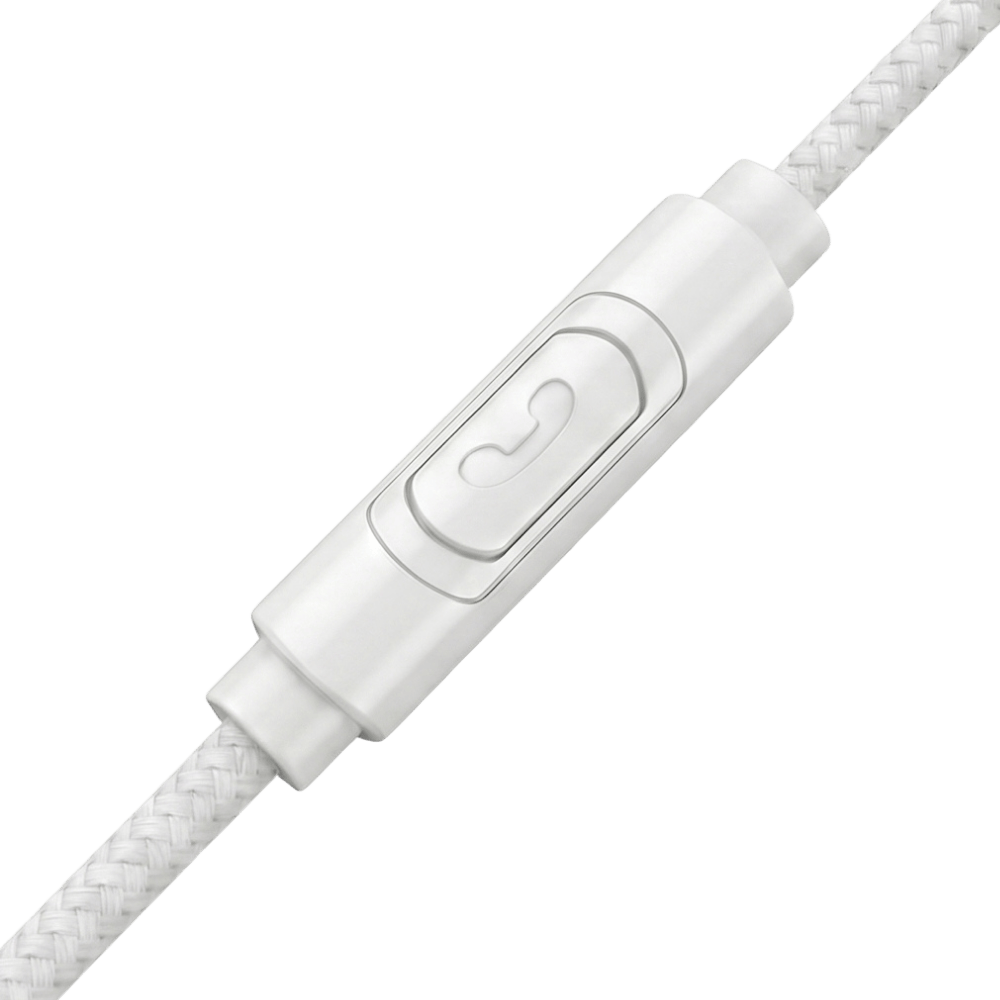 Wired Earphones with Braided Cable & Mic 022208