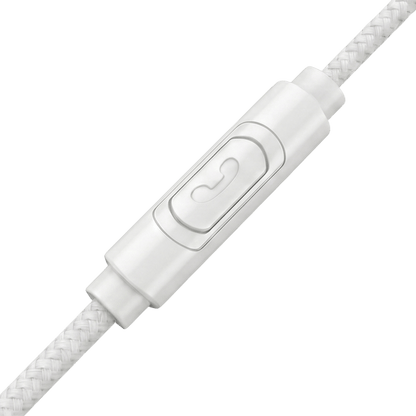 Wired Earphones with Braided Cable & Mic 022208