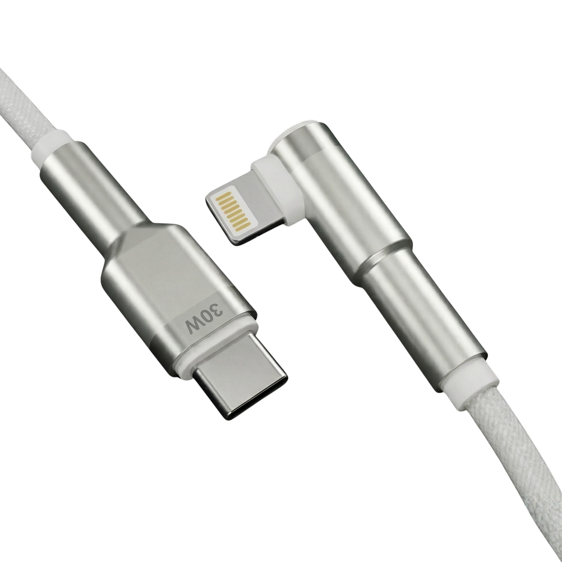30W USB-C to Lightning Braided Cable 1.2m 011028
