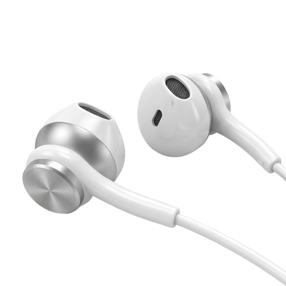 Wired In-Ear Earphones with Built-In Mic 022202
