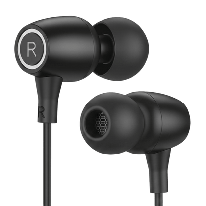 Wired In-Ear Earbuds with Noise Isolation & Mic 022204