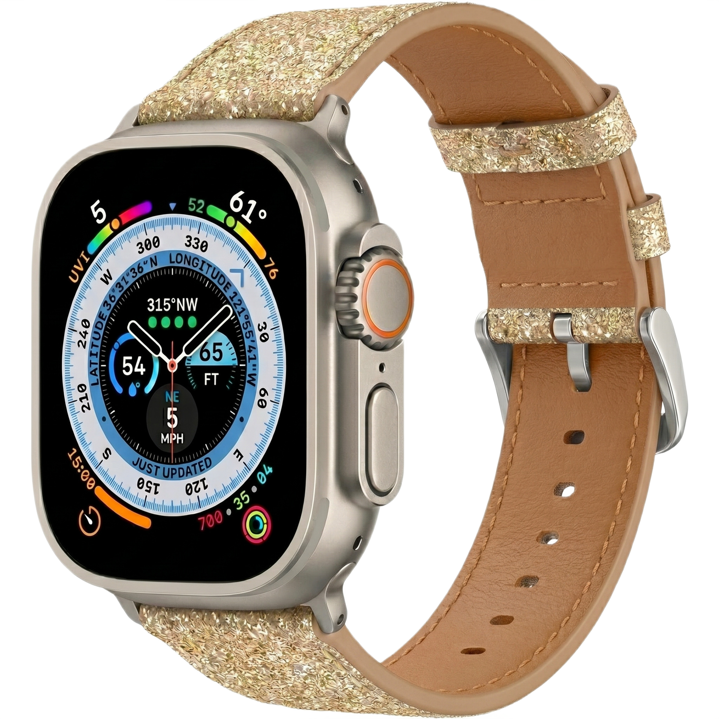 Glitter Watch Band with Buckle MD-10