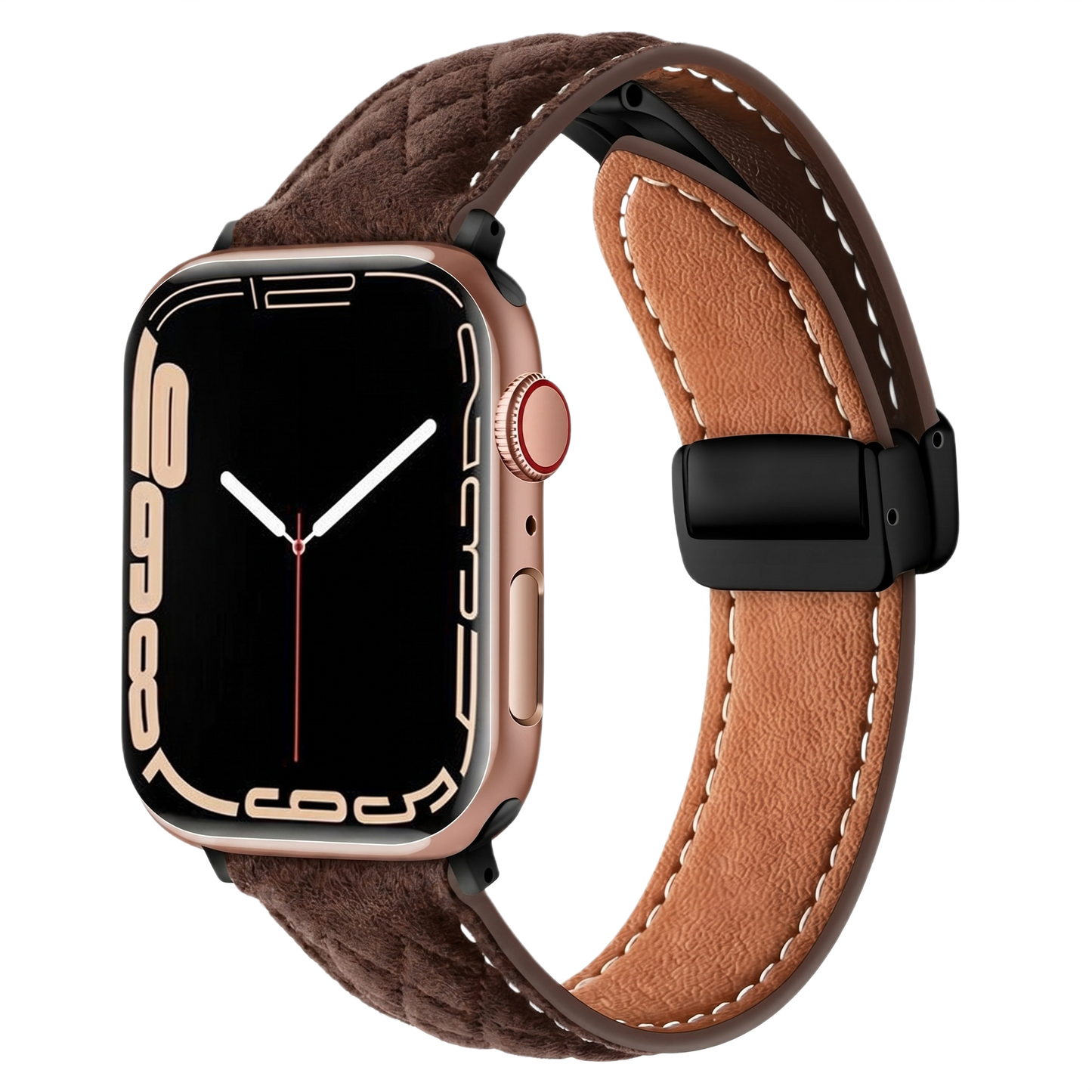 Textured Leather Watch Band MD-09