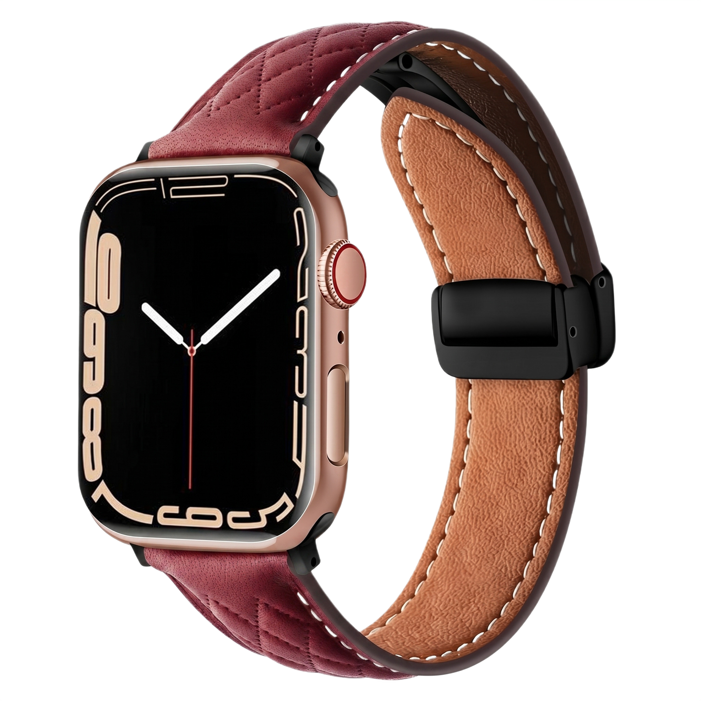 Textured Leather Watch Band MD-09
