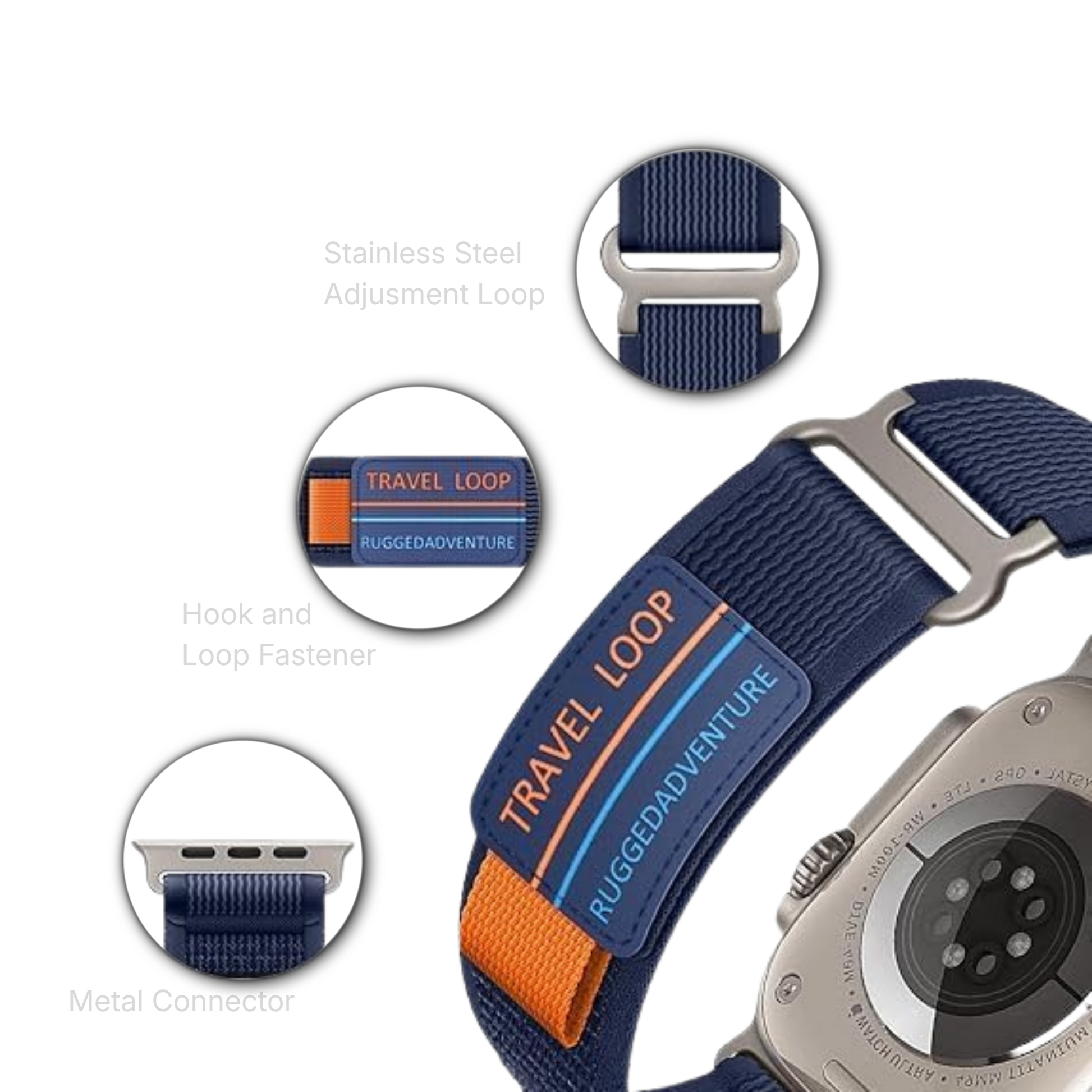 Travel Loop Nylon Apple Watch Band MD-11