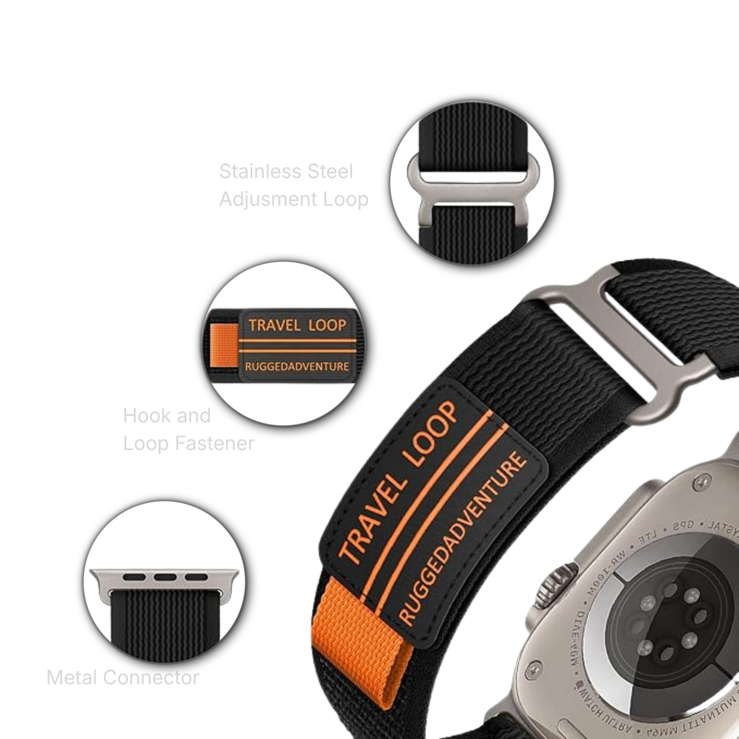 Travel Loop Nylon Apple Watch Band MD-11